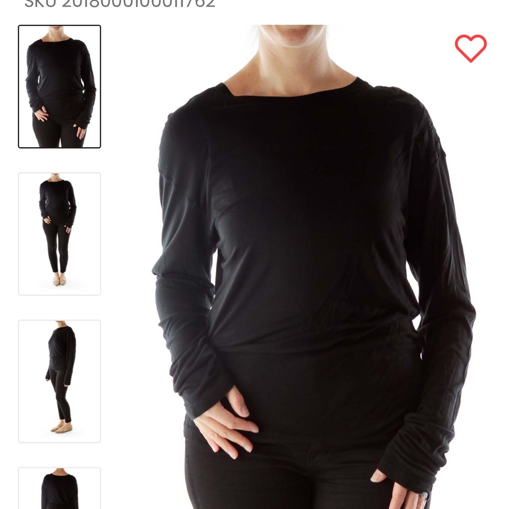 Versace Embroidered Black Top